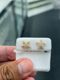 Rose star earrings