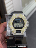 Yellow gold / silver moissanite g shock