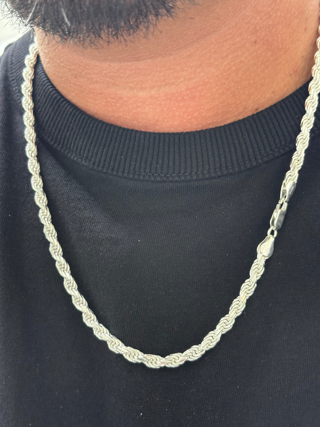 5mm 925 silver rope chain