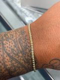 10k real gold ice bracelet