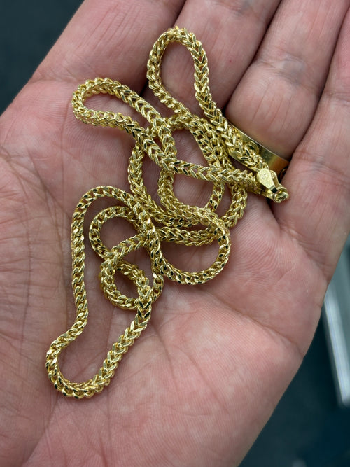 10k gold 3mm Franco chain