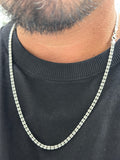 925 silver double ice chain