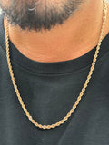 10k rose  gold 3mm rope chain