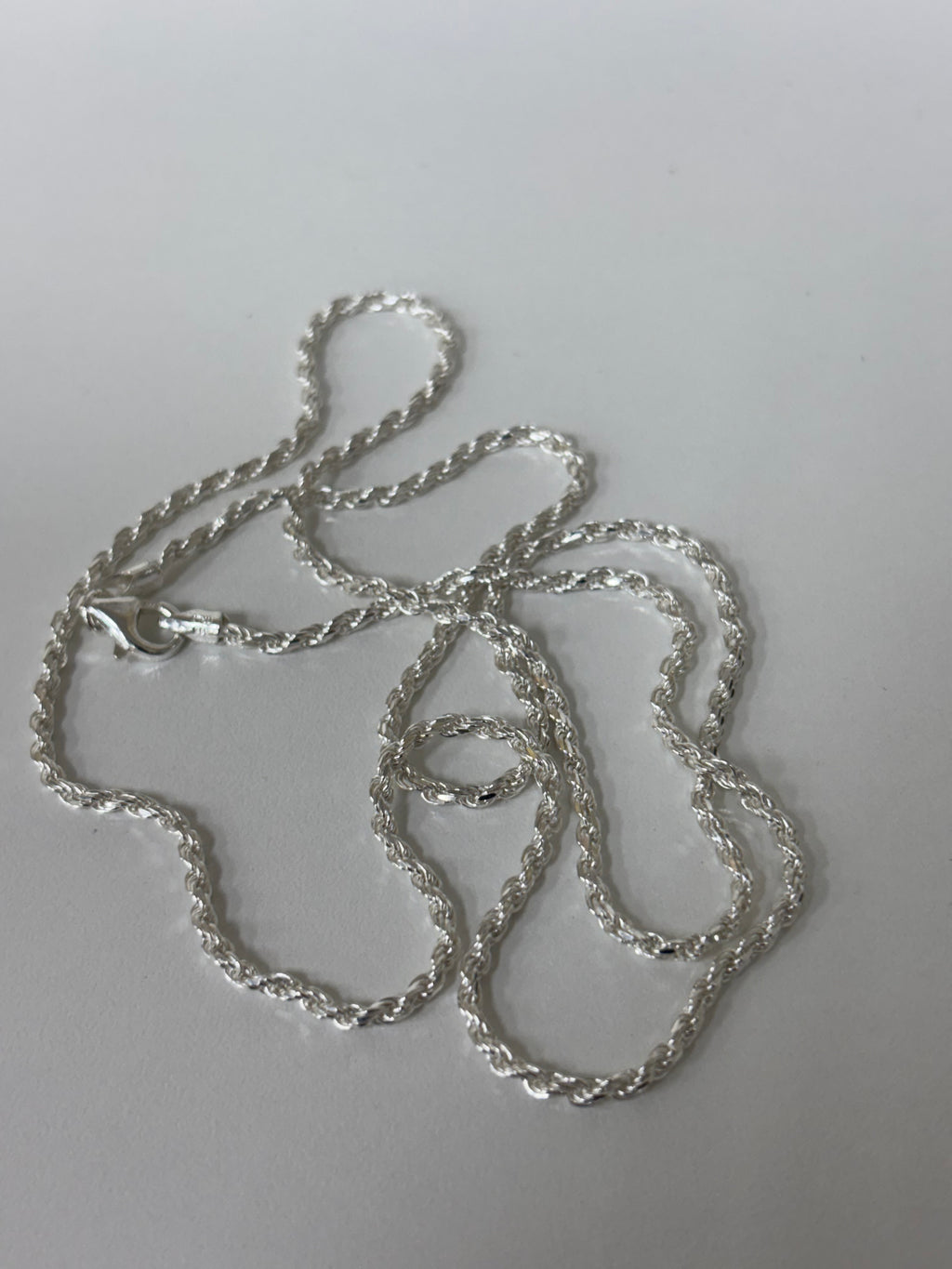 2mm 925 silver rope chain