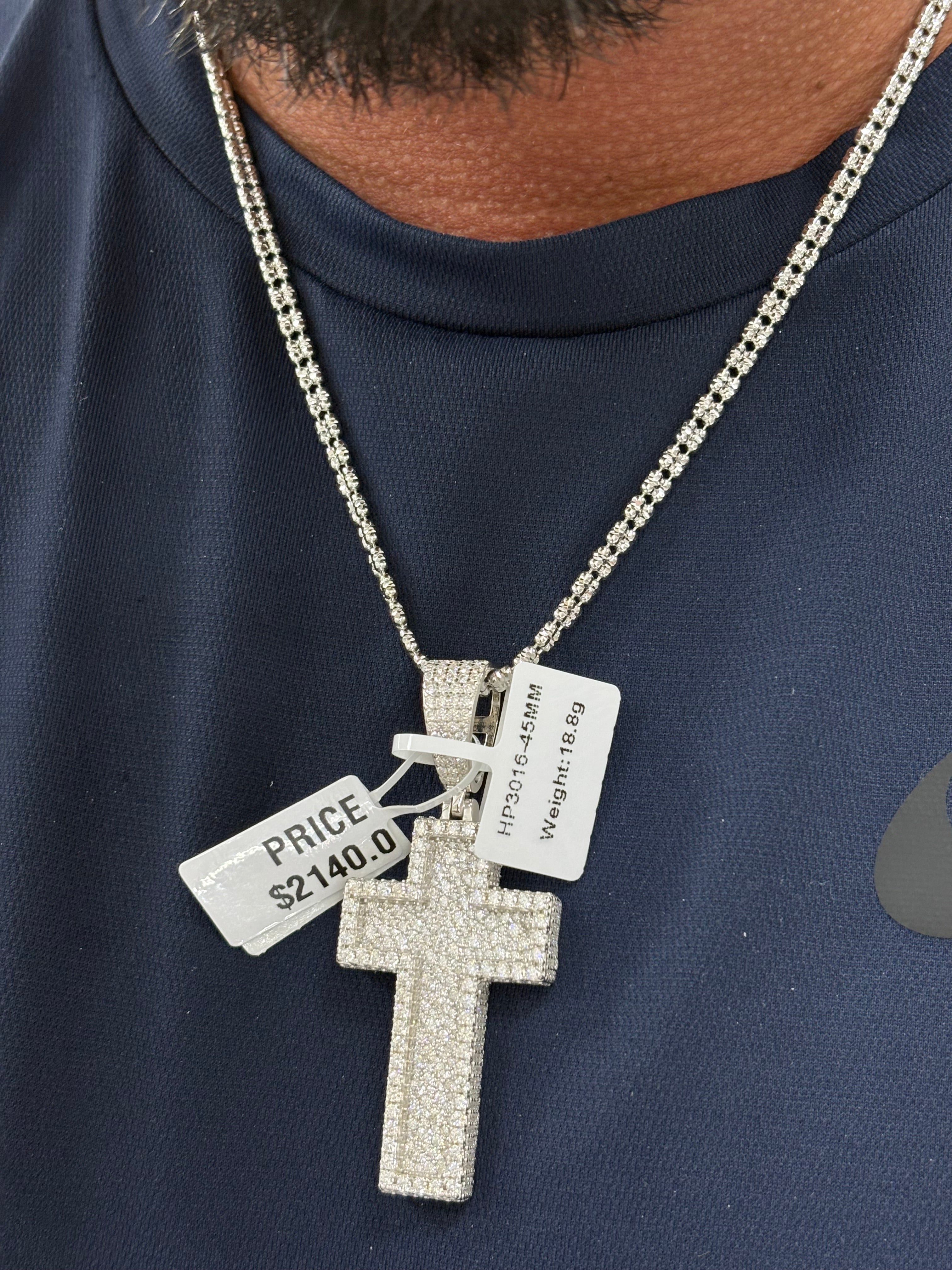 Double ice chain & mosaic 3d cross set