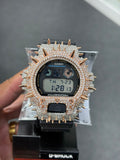 Two tone rose spike g shock watch