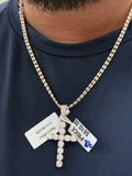 Double ice ROSE chain &  cross set