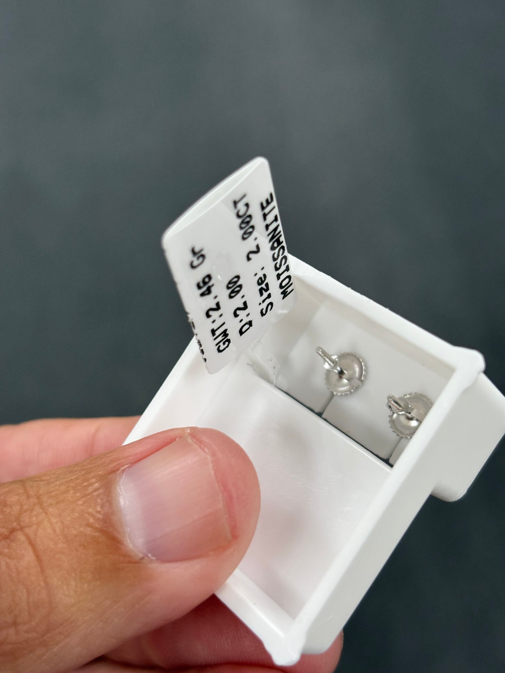 2 carat cluster earrings silver