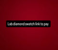 Lab diamond swatch watch