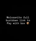 Full moissanite bustdown watch link to pay