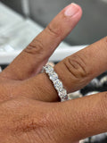 Eternity 925 silver ring / moissanite