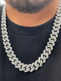 14mm baguette Cuban link chain