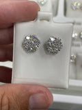 Cluster flower earrings
