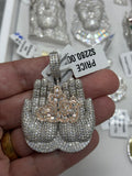 Hamsa hand pendant