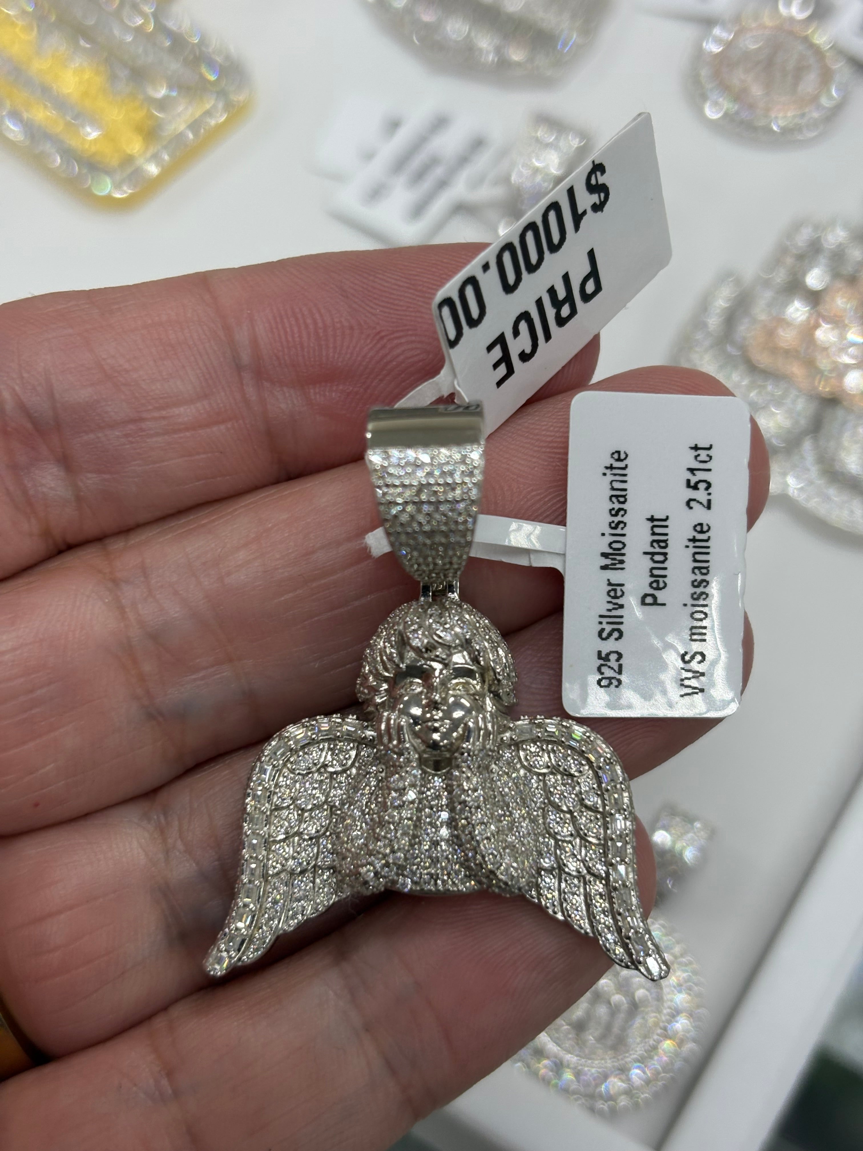 Baguette Angel pendant