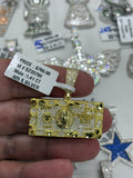 Gold 100 bill pendant