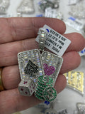 Dice & cards pendant