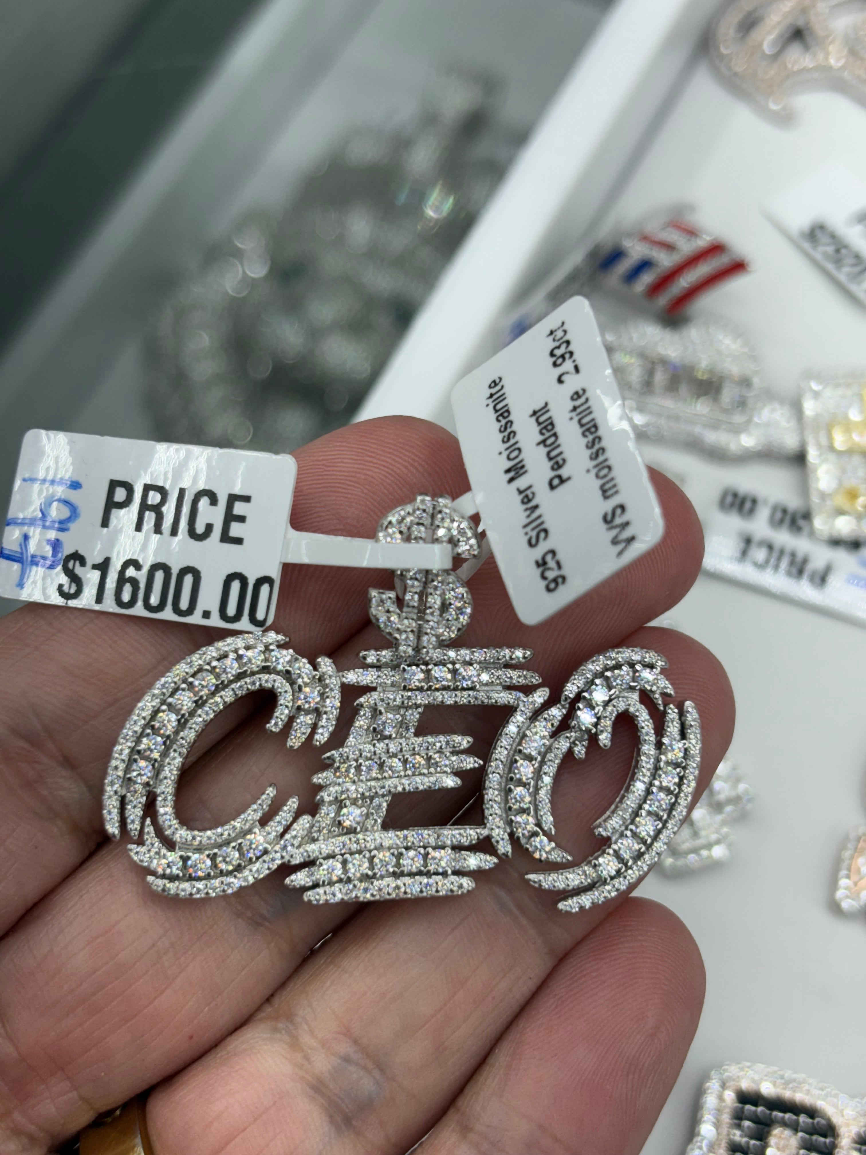 CEO money sign pendant