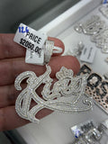 King pendant in all silver