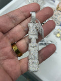 Vertical KING mosaic pendant