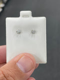 925 silver vvs moissanite stud earrings