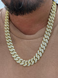 14mm big rock gold finish big rock Cuban