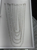3mm moissanite 925 silver tennis chains